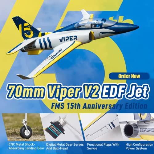 70mm Viper V2 EDF Navy Blue RC Airplanes PNP Q10803