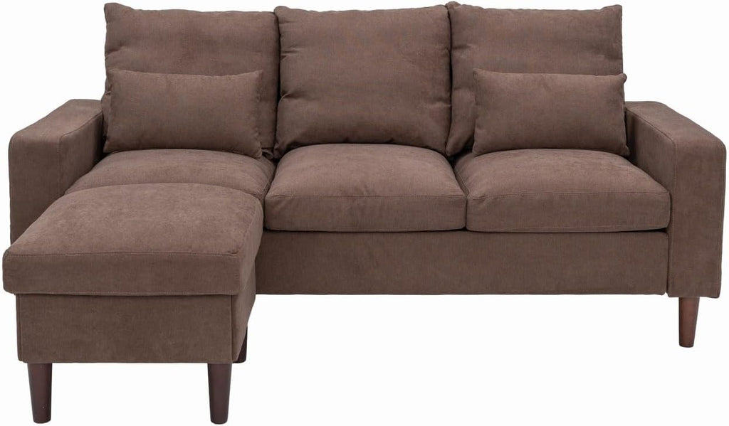Convertible Sectional L-Shaped Fabric Sofa C136713