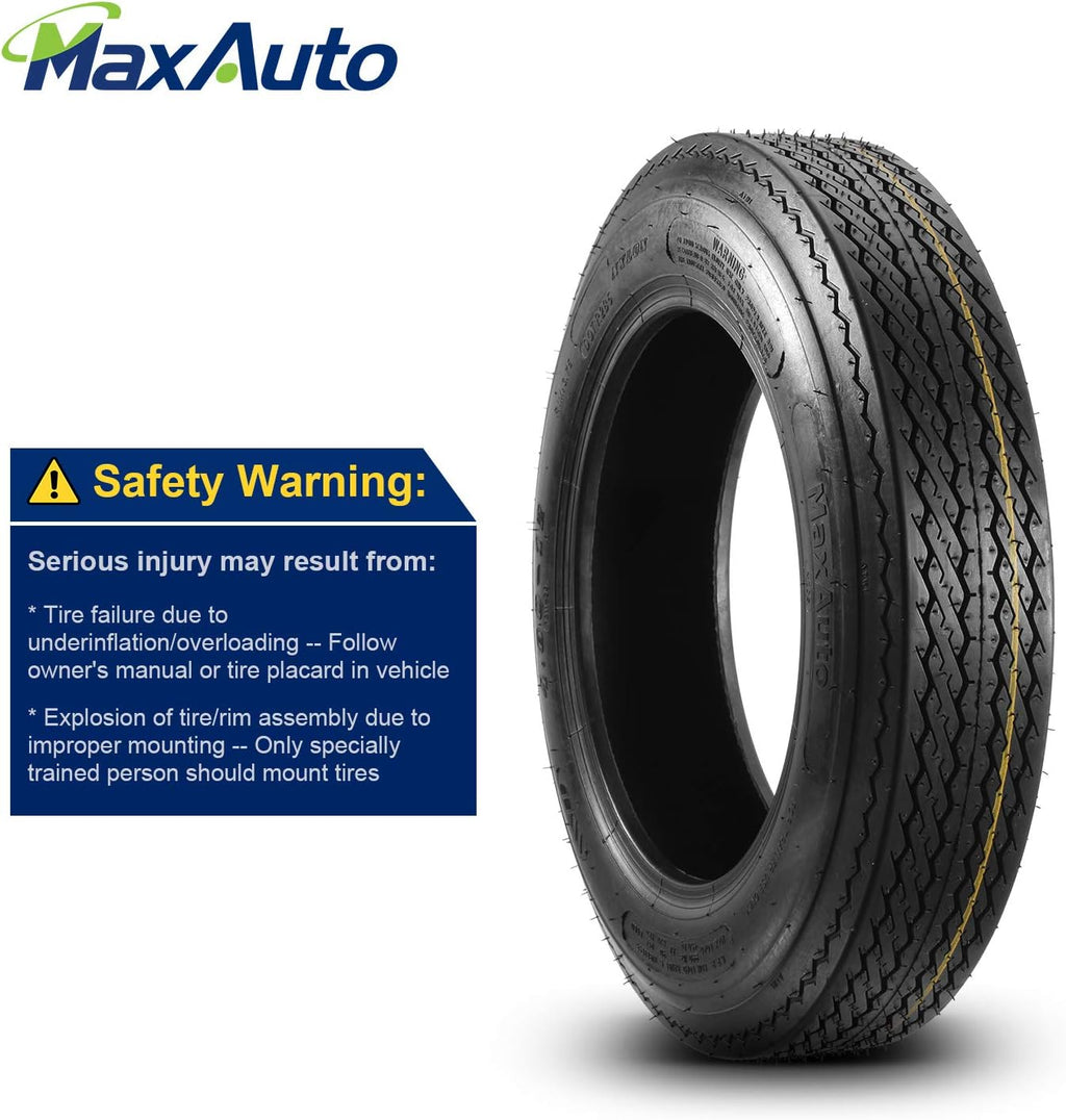 Set of 2 4.80-12 Boat Trailer Tires S54509