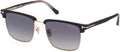 Polarized Smoke Gradient Square Men's Sunglasses S3938