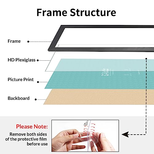 22 x 28 Black Poster Frame 2 Packs F1859