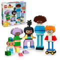 71 Colorful Bricks Buildable People Toy with 5 Characters and 10 Role-Play Faces Q859