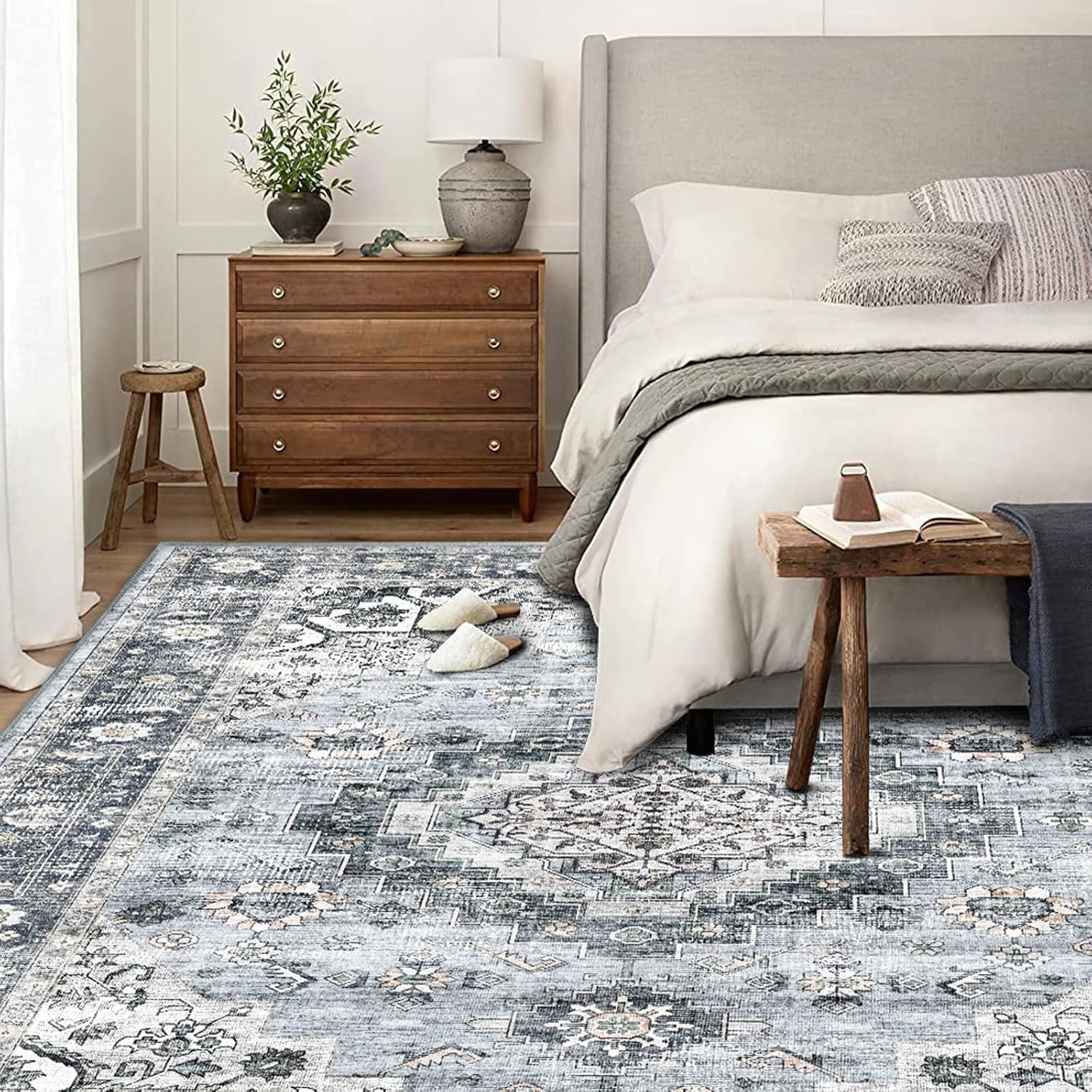 Machine Washable 5x7 Area Rug I399