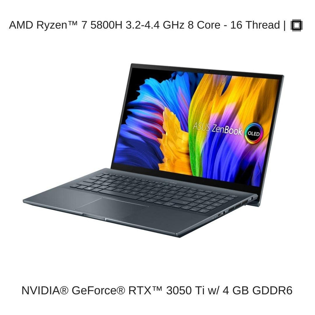 15.6" FHD OLED Touch Laptop with Ryzen 7 5800H, RTX 3050 Ti, 16 GB RAM, 1 TB PCIe SSD S171