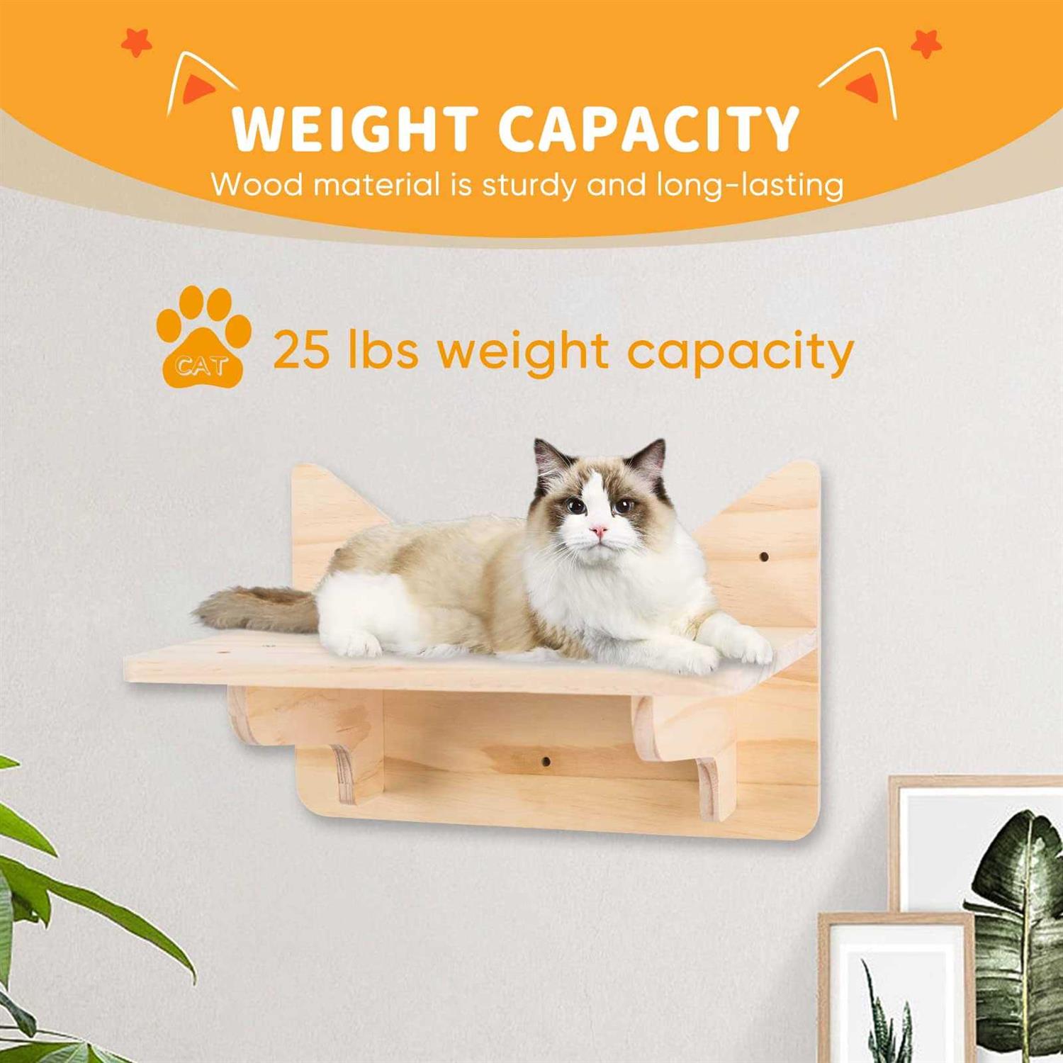 Cat Wall Shelves, Furniture Set, Shelves and Perches for Wall Q552