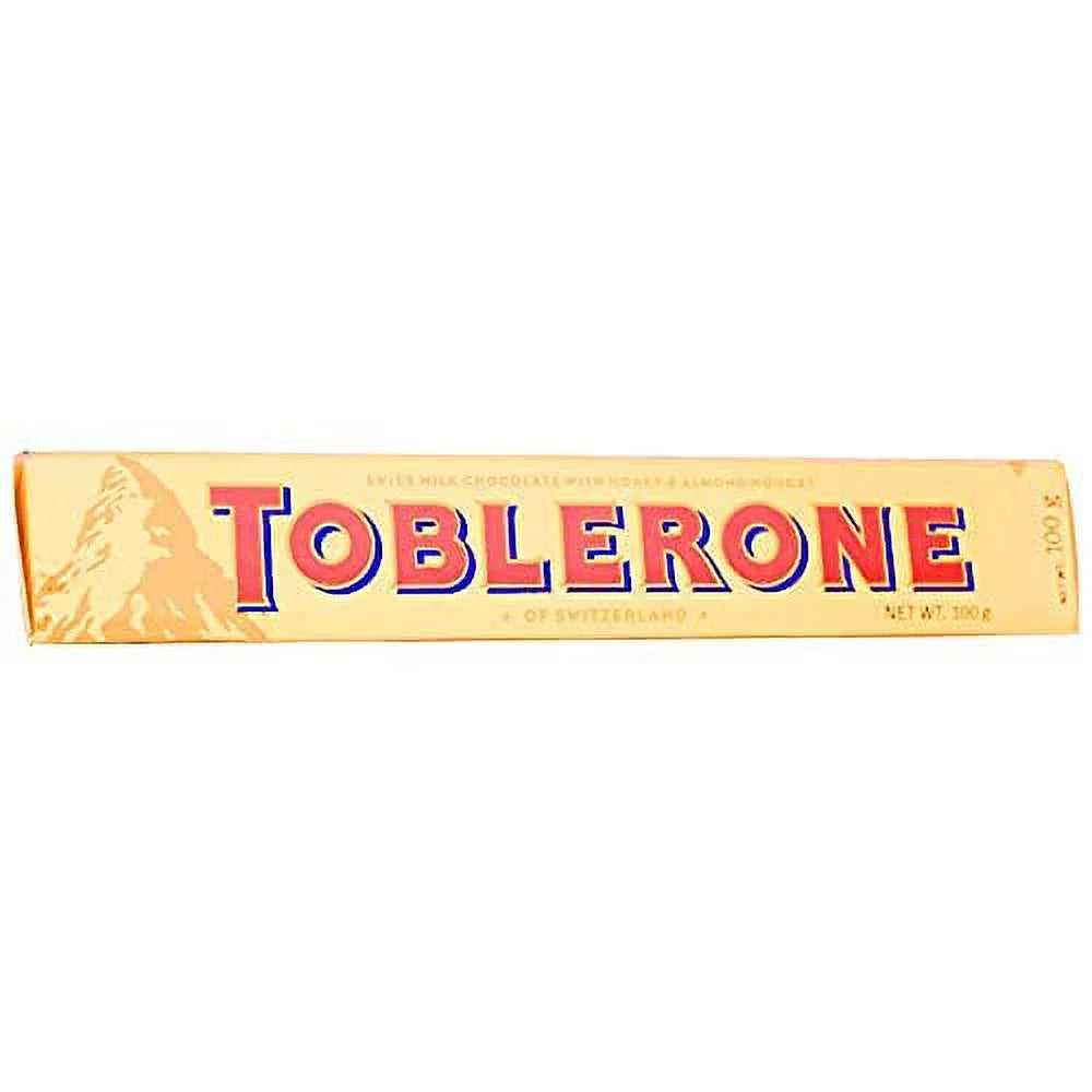 3.5 oz Swiss Milk Chocolate with Honey and Almond Nougat Bars, Pack of 6 G858