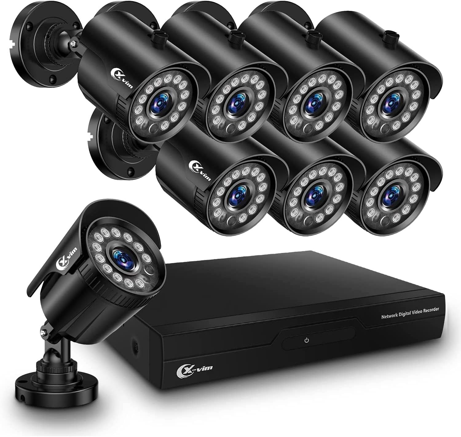 8CH 2MP Wired Security Camera System with DVR, Night Vision, Motion Detect S6242