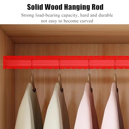 Walnut Freestanding Double Sliding Door Wardrobe with Shelves and Clothing Rods O54925
