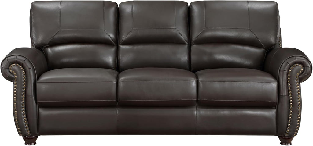 Brown Leather 3pc Sofa Set D61867
