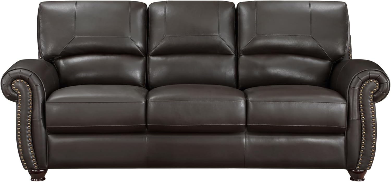 Brown Leather 3pc Sofa Set D61867