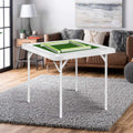 Square 4-Player Foldable Mahjong Table with Cup Holders and Trays N539150