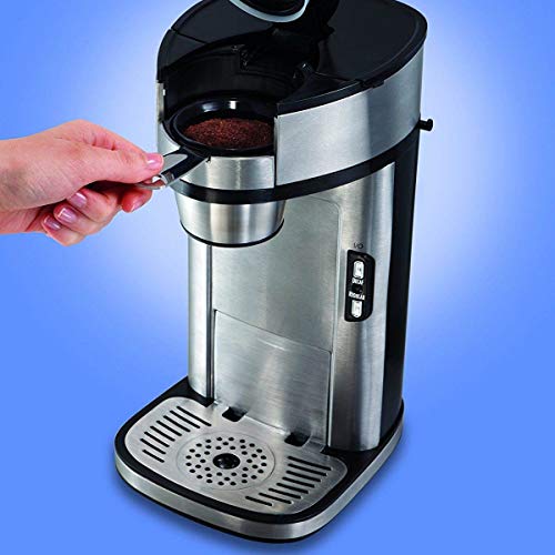Single Serve Coffee Maker, Stainless Steel M83827