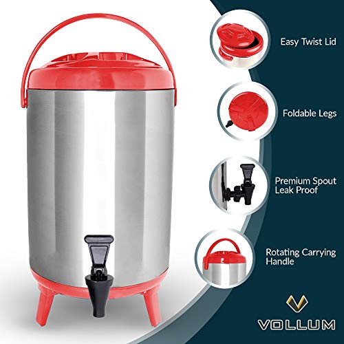Stainless Steel Insulated Beverage Dispenser 10 Liter K3422