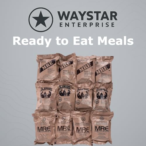 MRE Meals Ready to Eat Bundle (2 x 12 Packs) with Flameless Heaters E541526