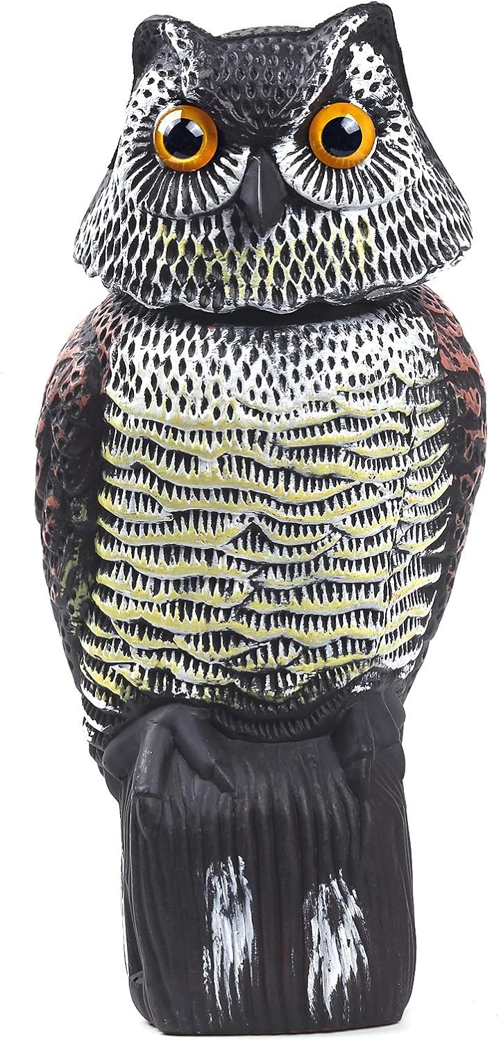 Owl Decoy with Rotating Head P340