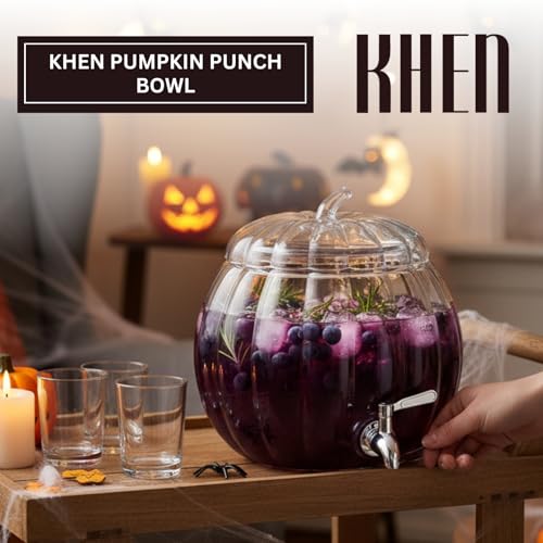 Glass Pumpkin Drink Dispenser 2 Gallon C1971