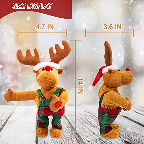Animated Plush Rudolph The Red-Nosed Reindeer Stuffed Animal E826