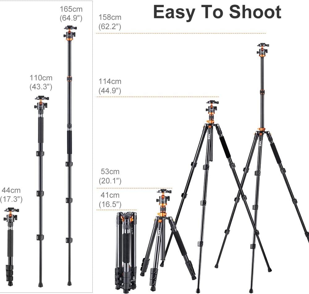 62 inch Aluminum DSLR Camera Tripod with Ball Head T146