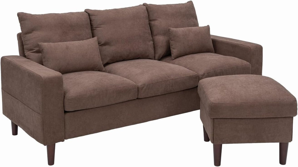 Convertible Sectional L-Shaped Fabric Sofa C136713