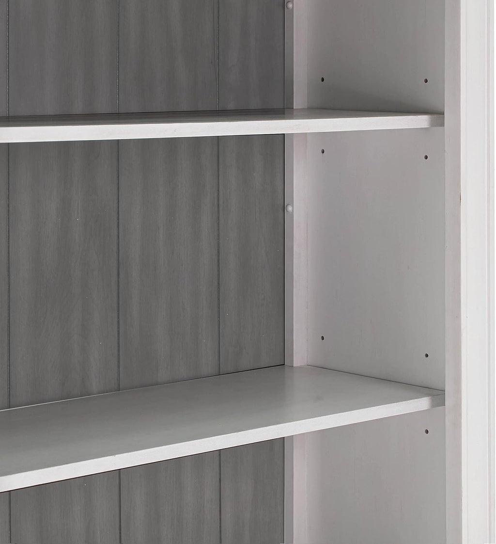 White 78" Wood Bookcase Y290958