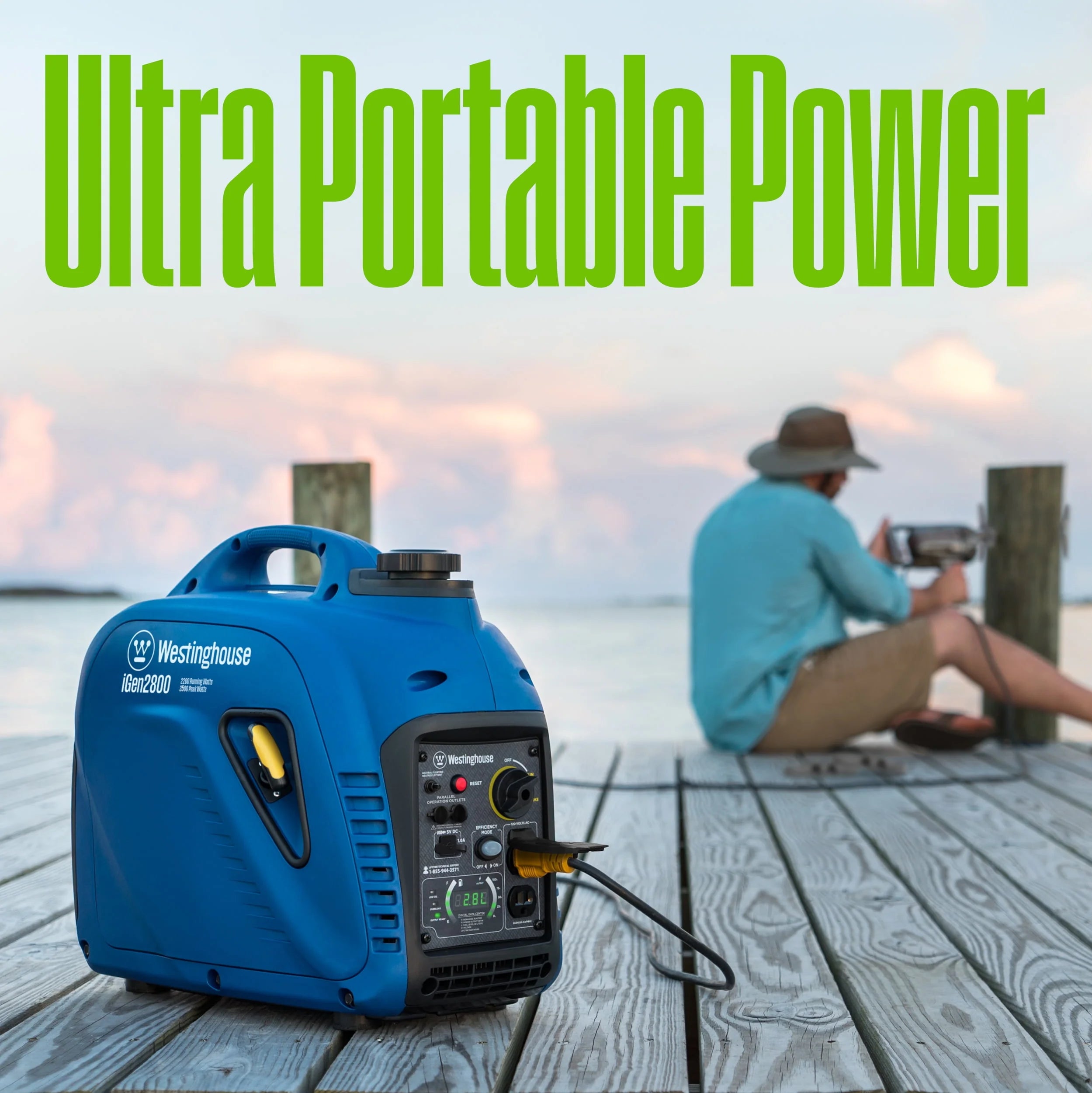 2800 Peak Watt Portable Gas Inverter Generator X6056