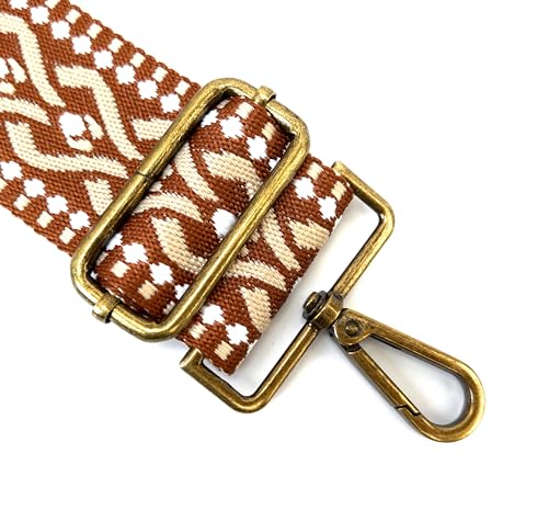 2'' Wide Adjustable Shoulder Strap Ethnic Jacquard Weave Y767