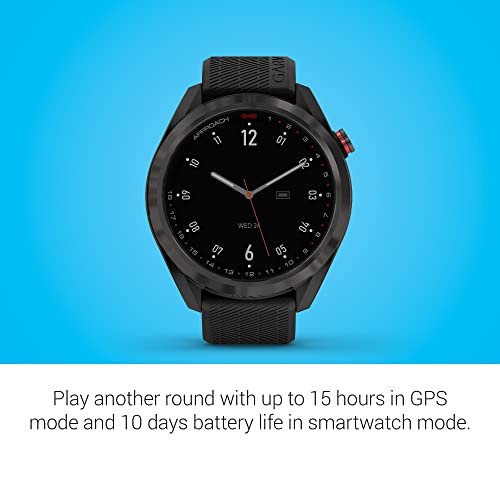 Golf Smartwatch with 1.3" Color Touchscreen and Scratch-Resistant Ceramic Bezel K577304