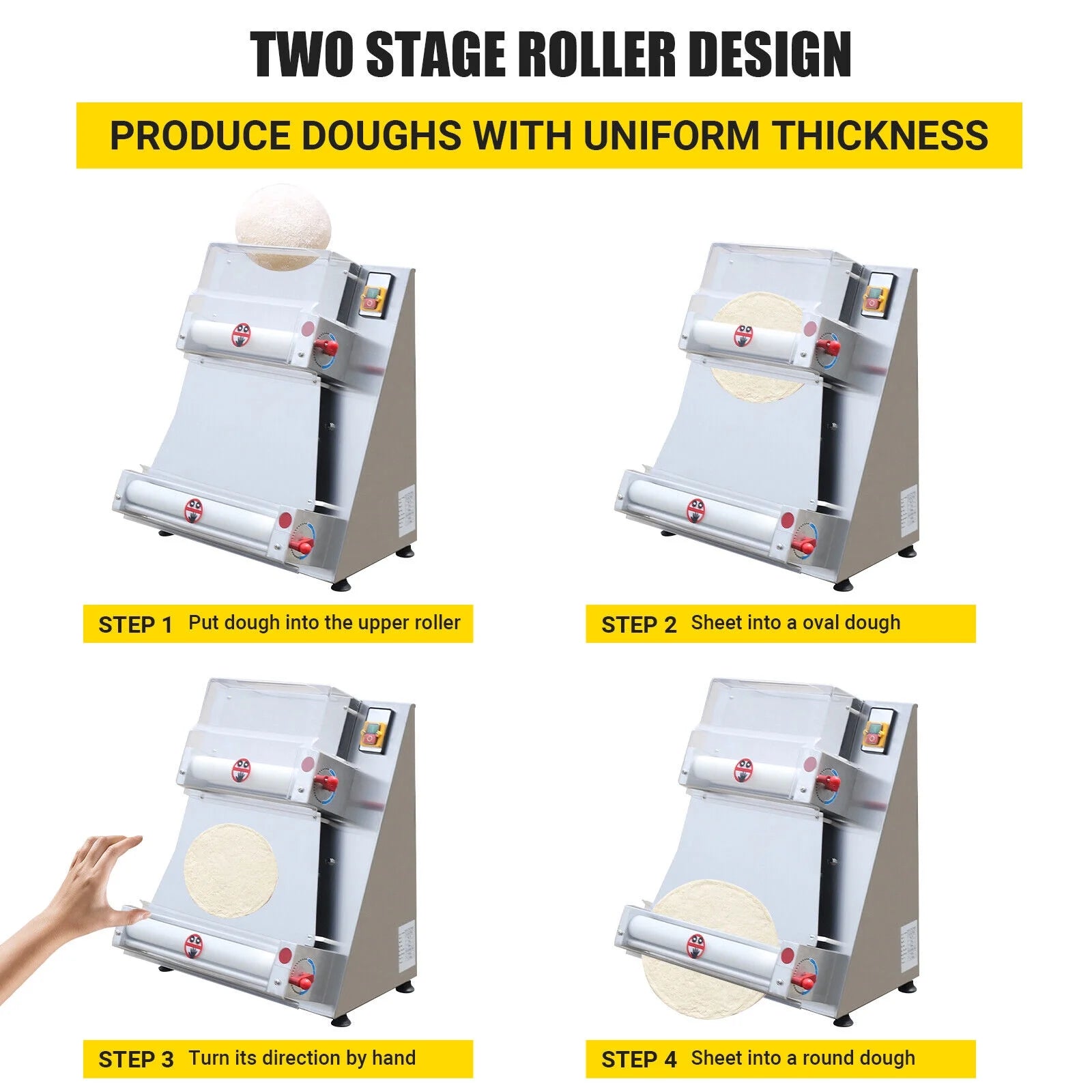 Automatic Pizza Dough Roller Sheeter Machine R1119
