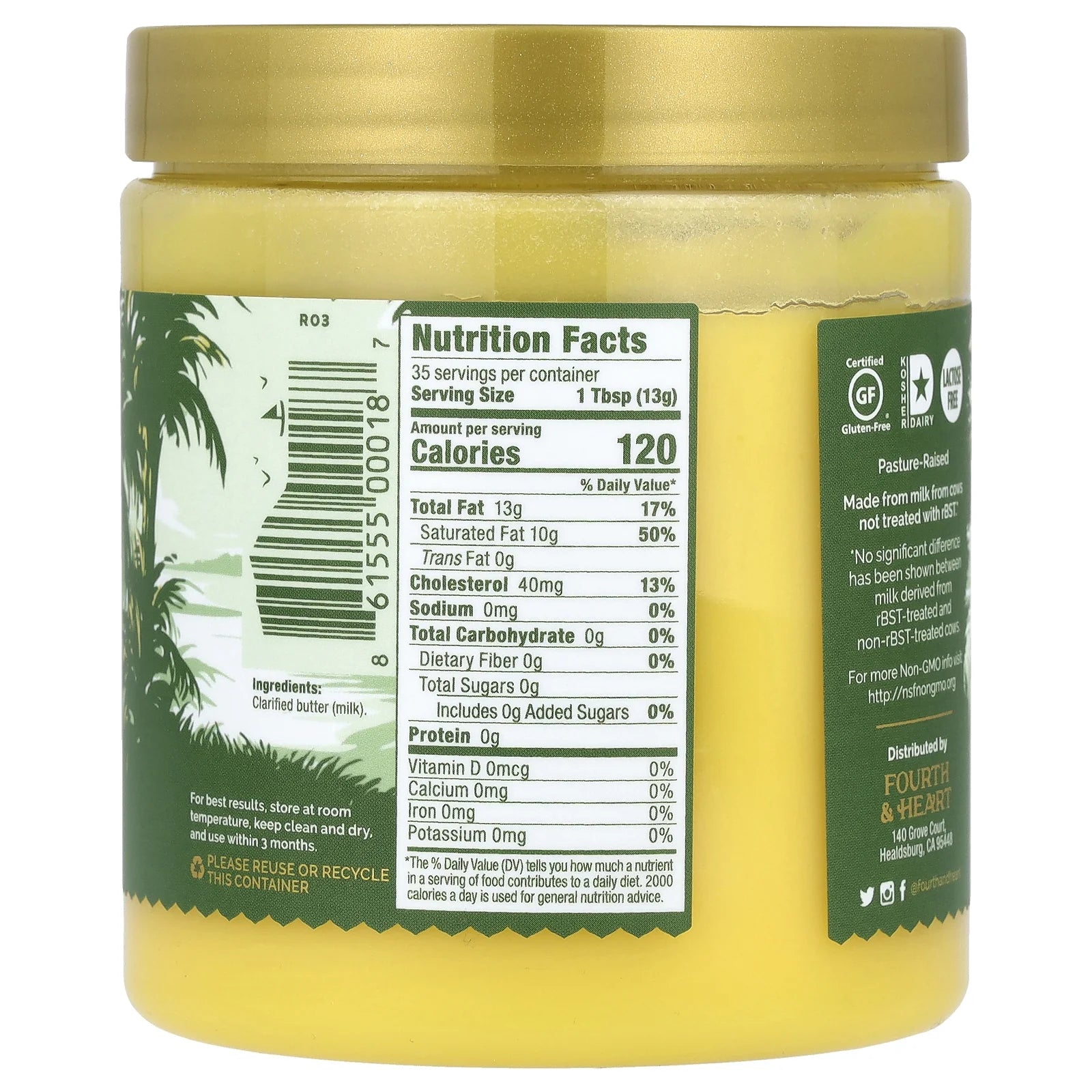 Grass Fed Clarified Butter, 16 oz Z3955