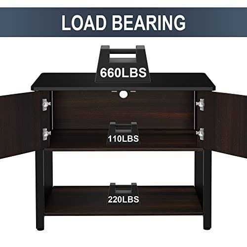 Metal Aquarium Stand with Cabinet F7382