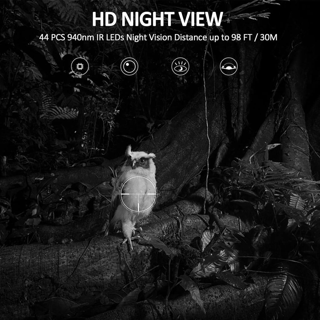 4K 30MP Wireless Bluetooth Wildlife Camera with 64GB Card J50363