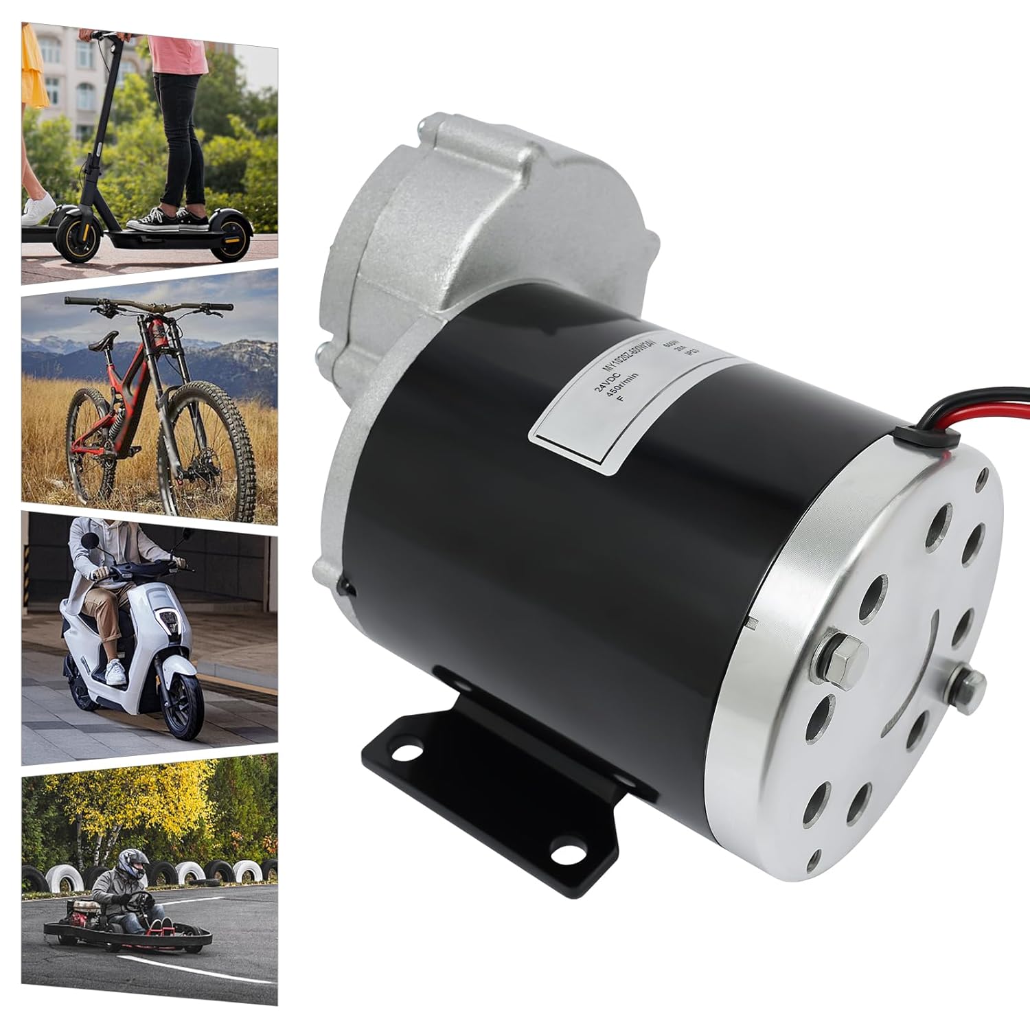 600W 24V 450RPM Brushed DC Reduction Motor T322815