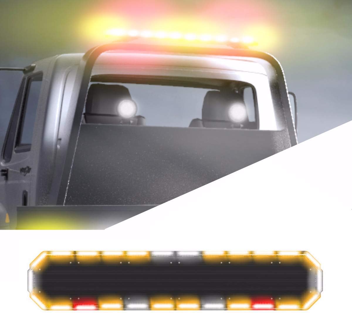 Amber Full Size LED Tow Truck Strobe Light Bar A800495