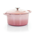 Blush Pink Enameled Cast Iron Dutch Oven C8275