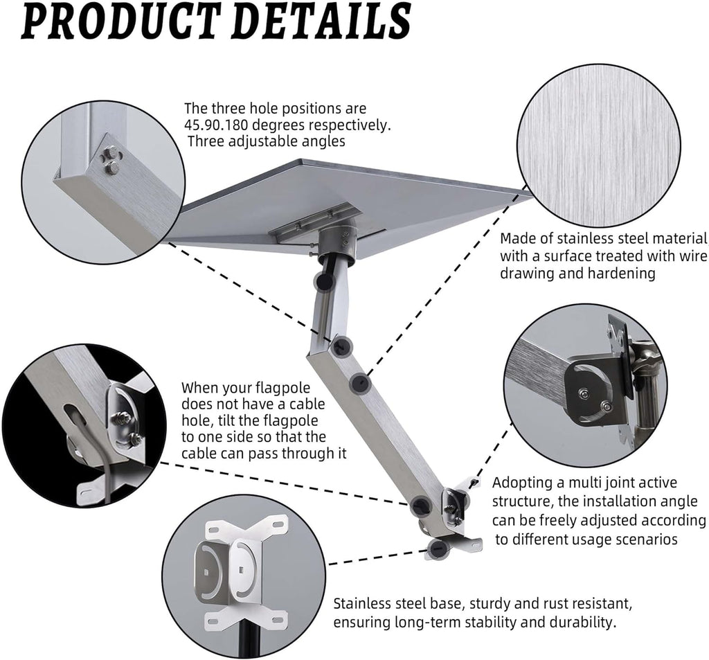 Adjustable Mount Kit for Starlink Gen 3 Standard Dish Antenna Z664