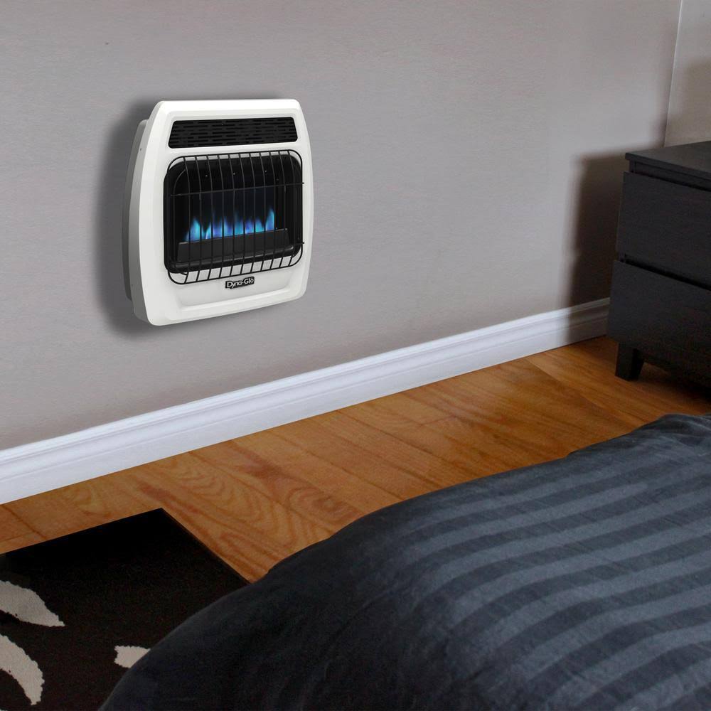10,000 BTU Blue Flame Natural Gas Thermostatic Wall Heater A547