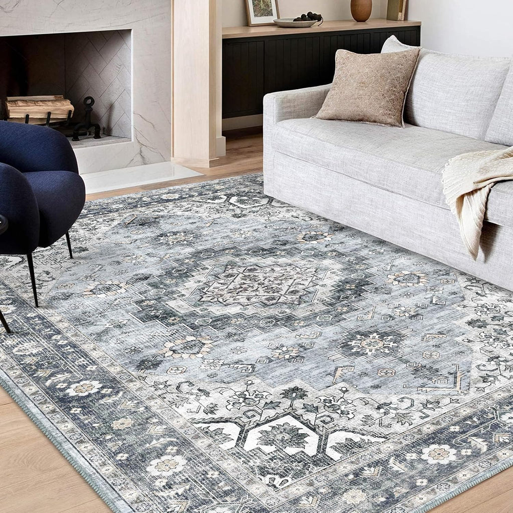 Machine Washable 5x7 Area Rug I399