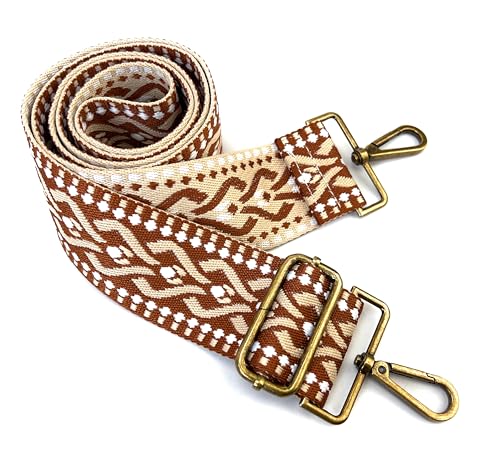 2'' Wide Adjustable Shoulder Strap Ethnic Jacquard Weave Y767