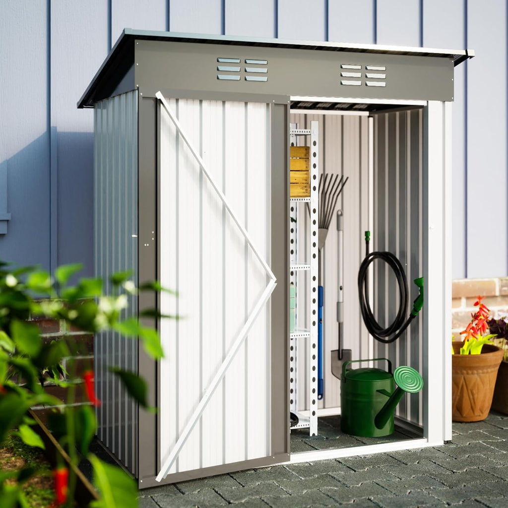 Metal Storage Shed 5x3 FT with Lockable Doors I15138