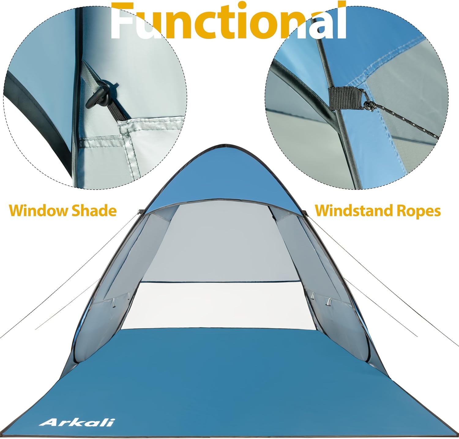 Blue UPF 50+ Pop Up Sun Shelter X21695