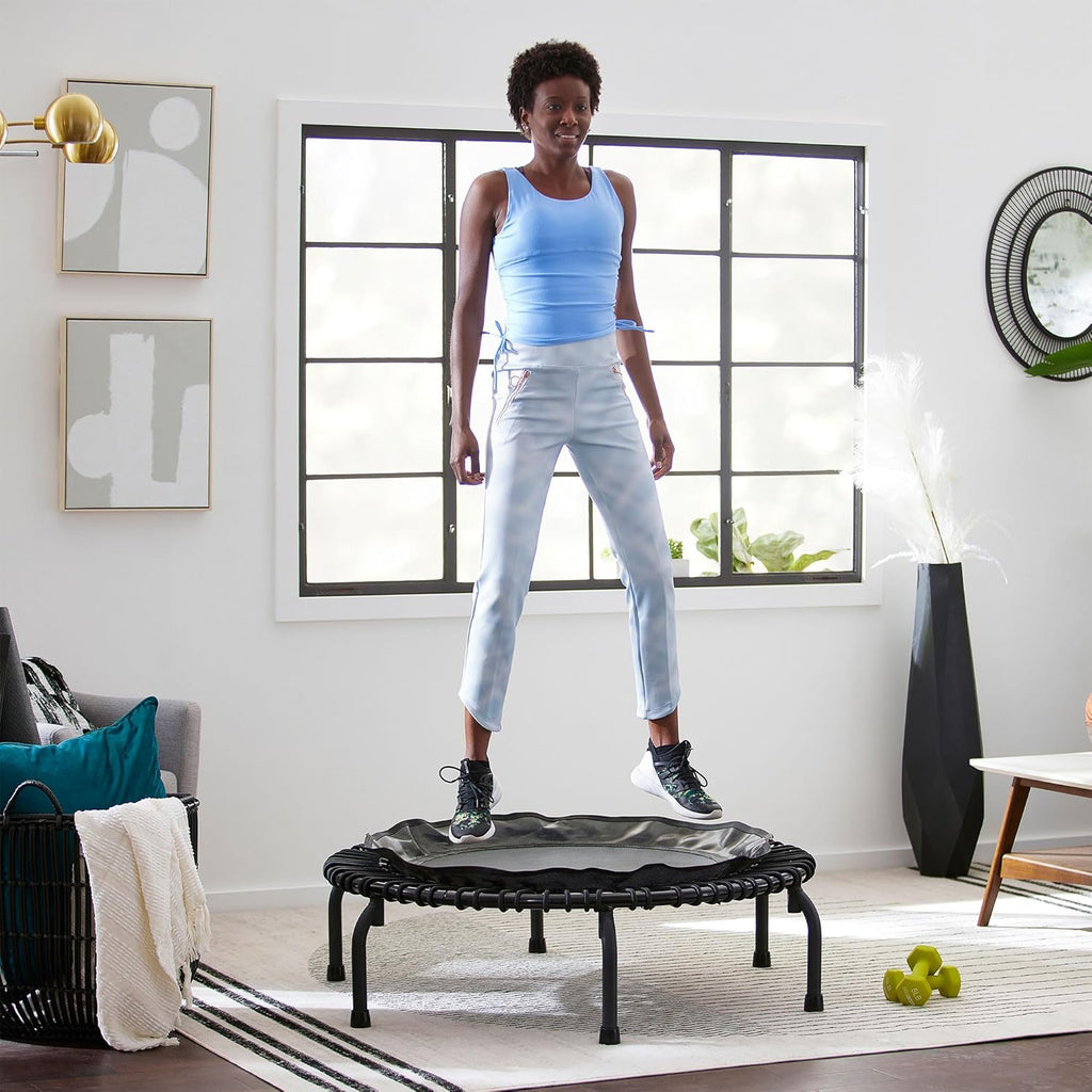 Black 44 Inch Mini Exercise Trampoline I6173