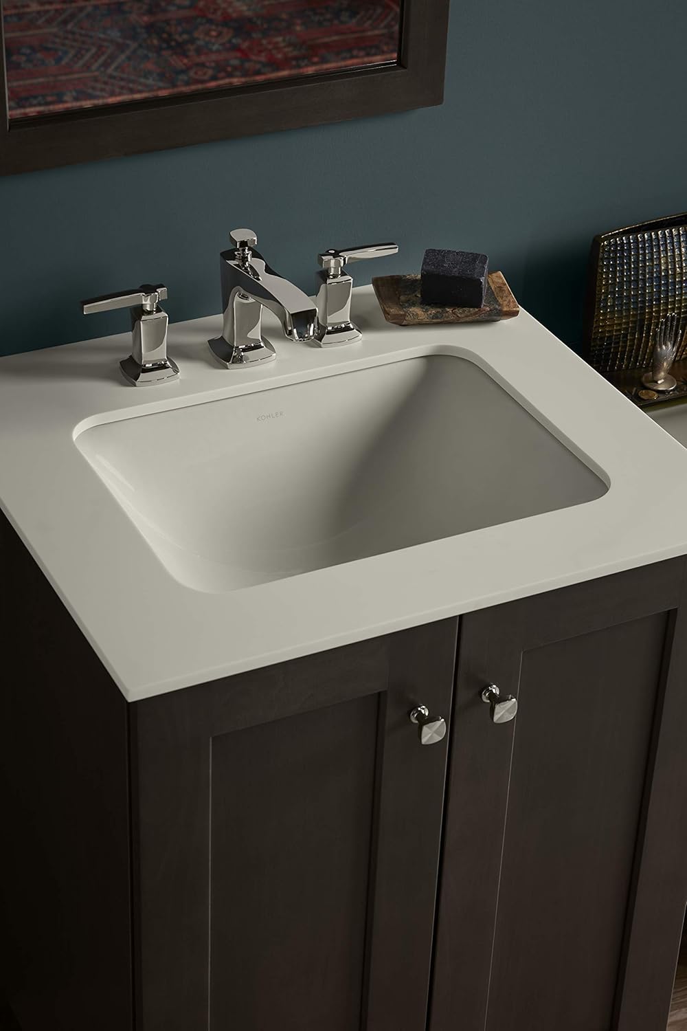 White Under-Mount Bathroom Sink K463344
