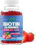 Biotin 10,000mcg Gummies, 100 Count, Strawberry Flavor K24618
