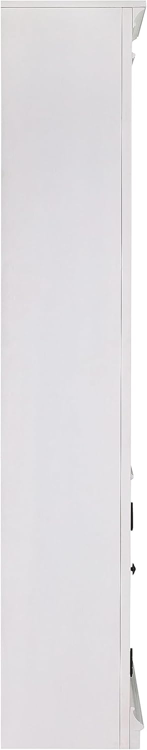 White 78" Wood Bookcase Y290958