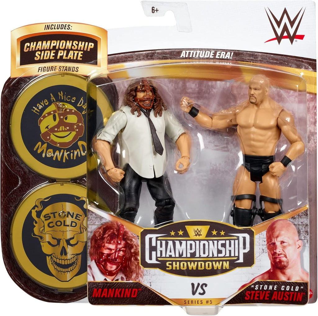 Stone Cold Steve Austin vs Mankind 2 Pack 6 in Action Figures C517876