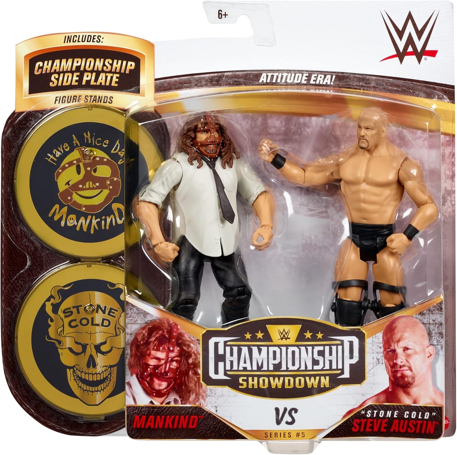 Stone Cold Steve Austin vs Mankind 2 Pack 6 in Action Figures C517876