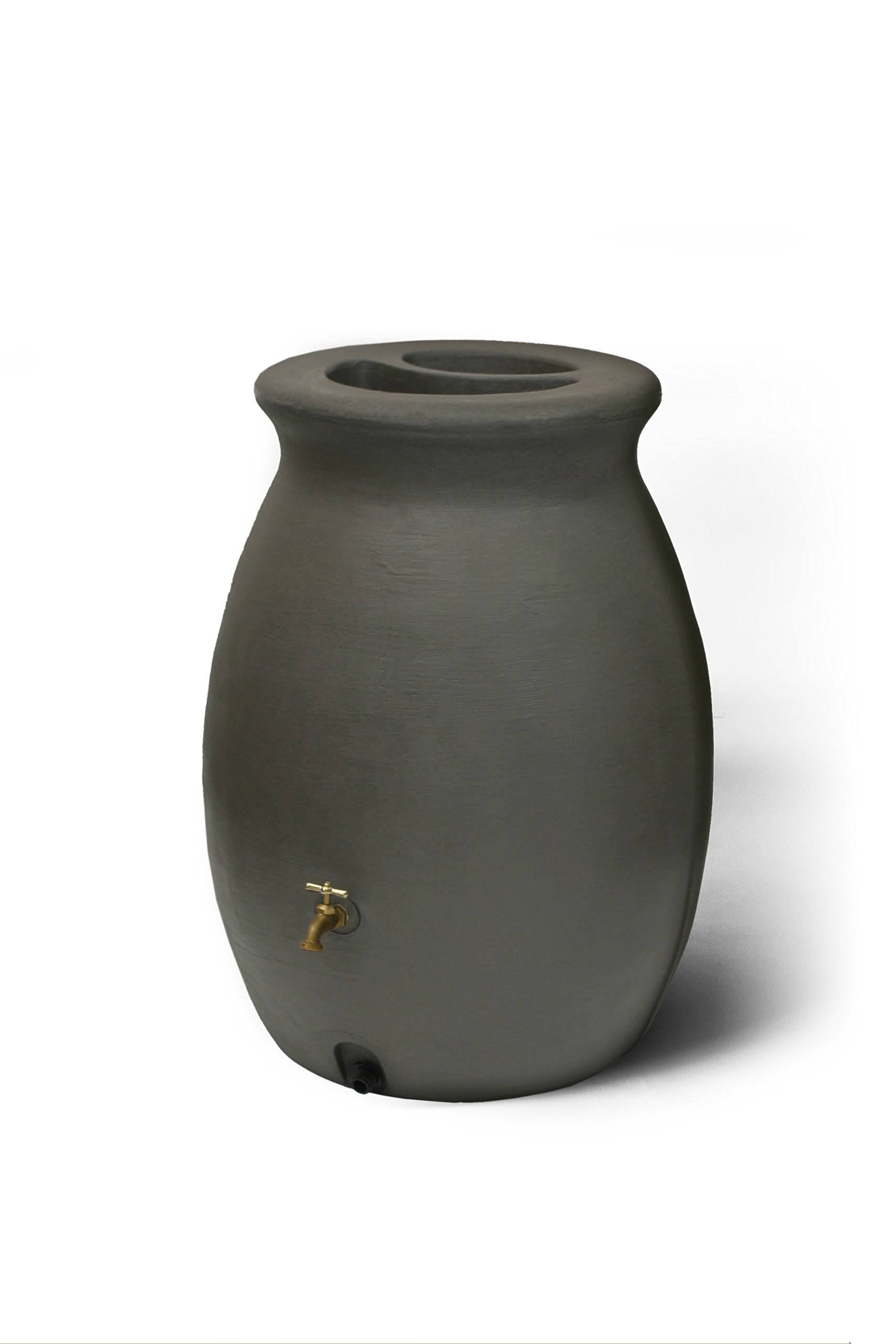 50 Gal Dark Brown Rain Barrel with Spigot R651403
