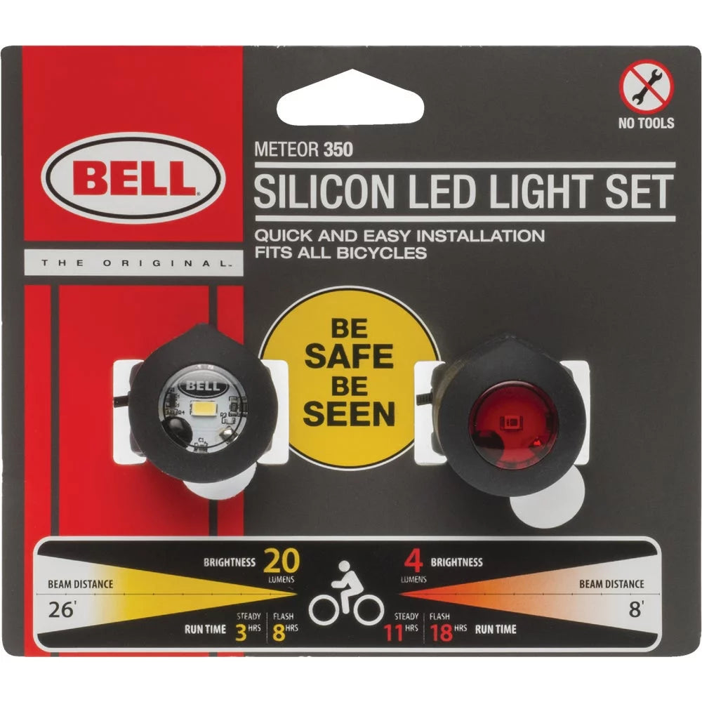 LED Bicycle Light Set 1 Clear & 1 Red L7968