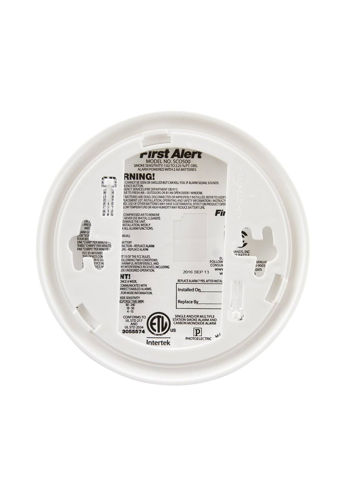 Wireless Interconnected Photoelectric Smoke and Carbon Monoxide Combo D827542