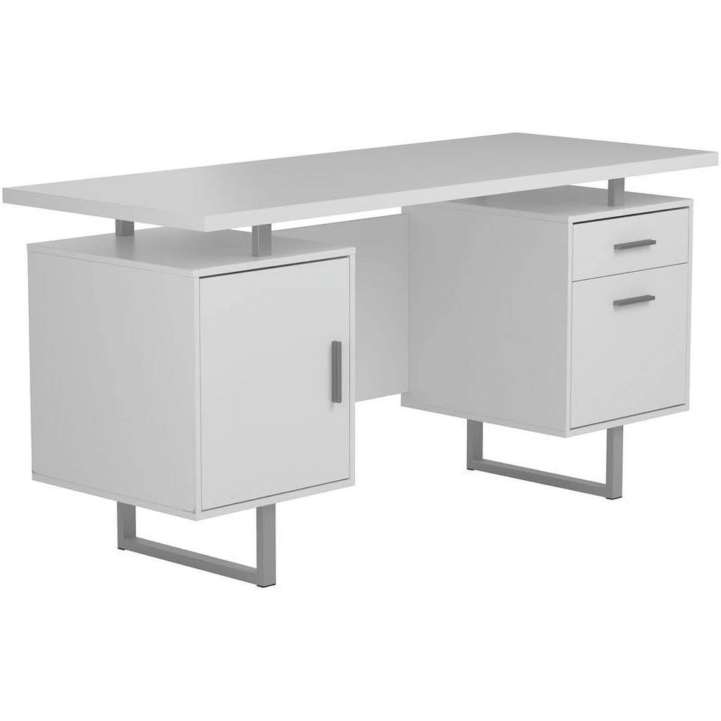White Gloss Office Desk A518073